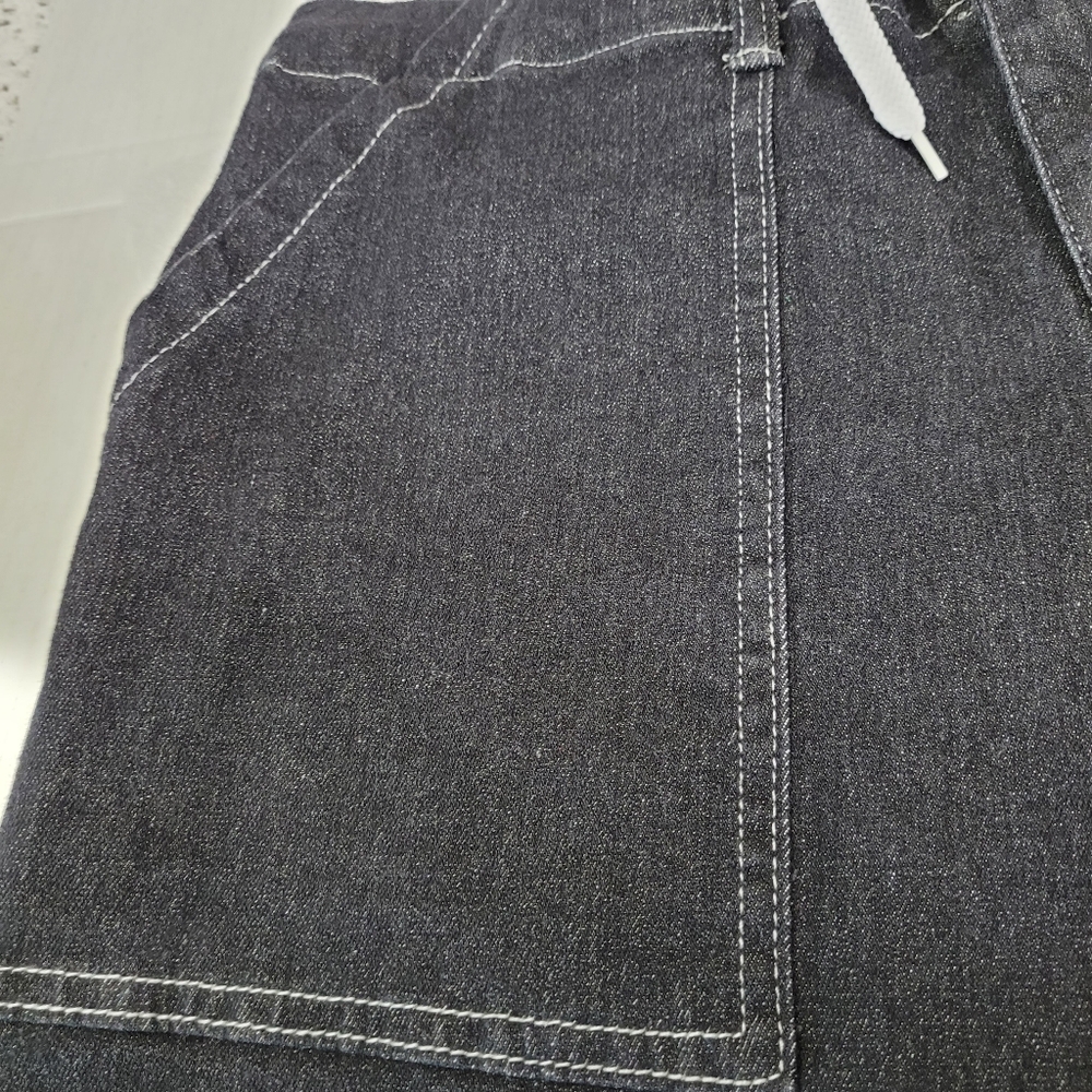 Jeans High Rise Elastic Back, Zip and tie Front XL EUC - Picture 10 of 11